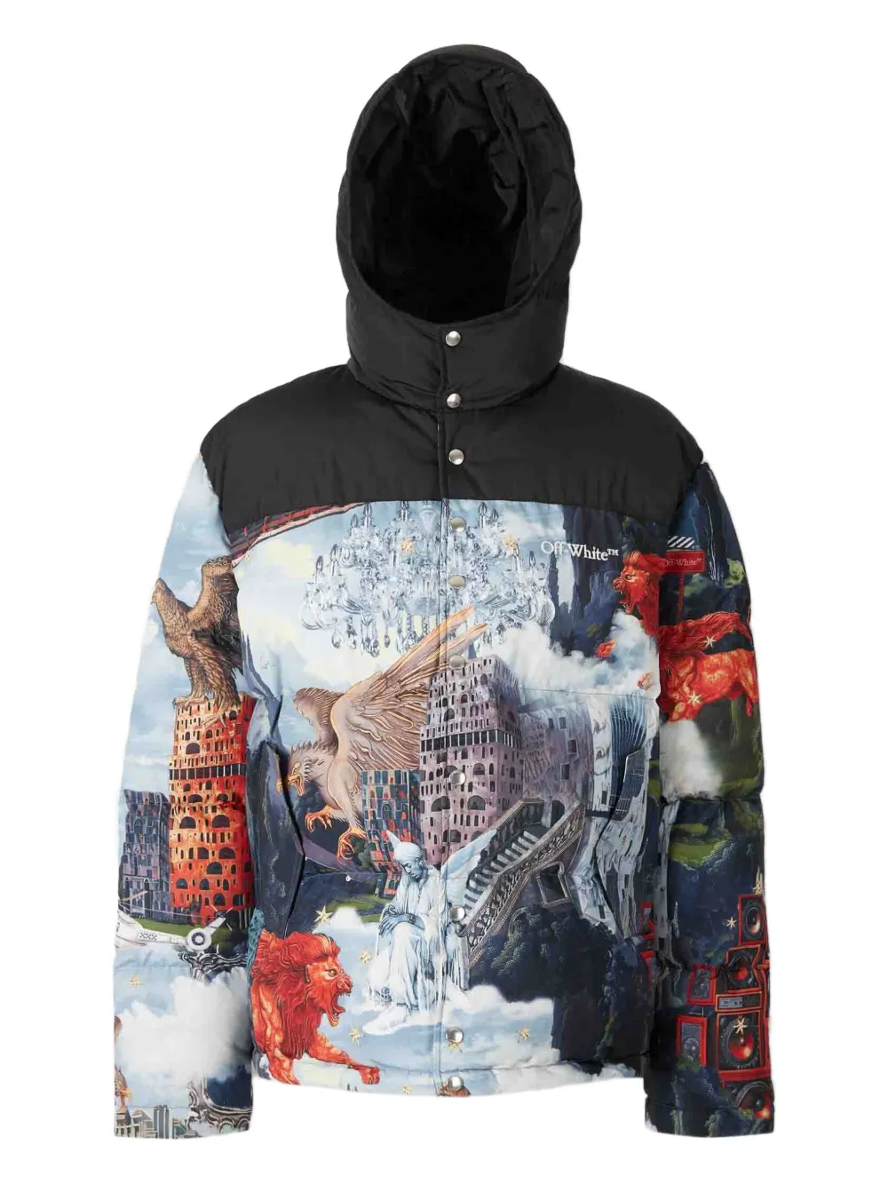 Off-White chamarra con cuello de tortuga | azul | Image 1
