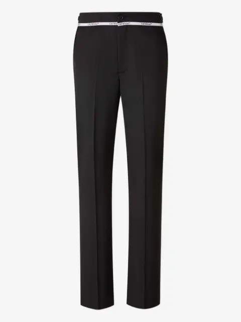 Off-White logo embroidery trousers