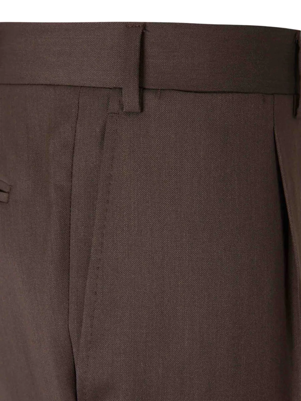 Canali Broek met wijde pijpen Bruin