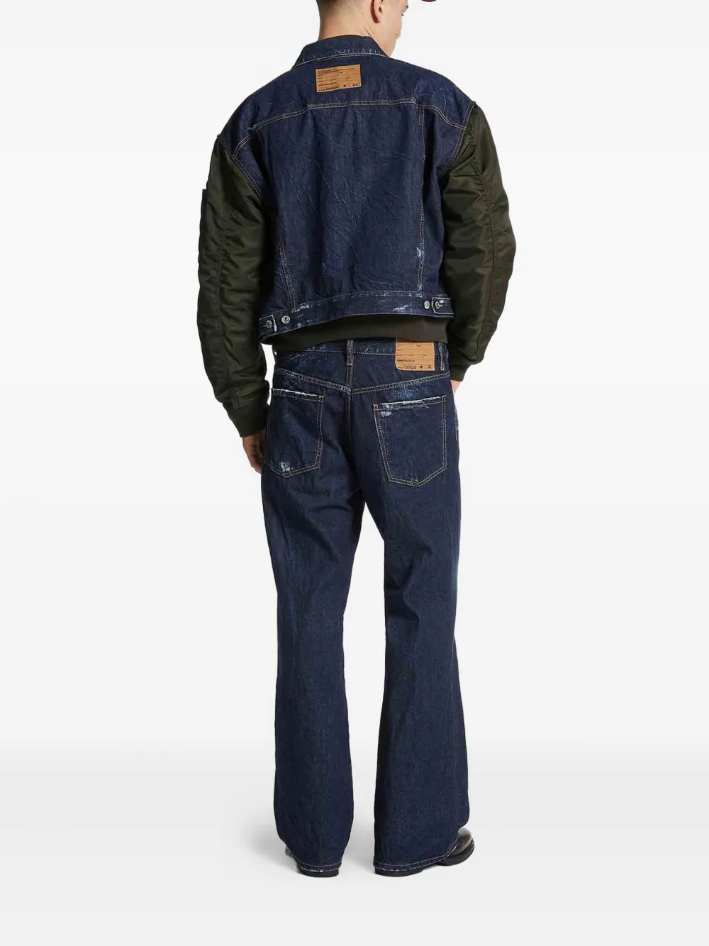 Dsquared2 Button Zip Jeans In Blue