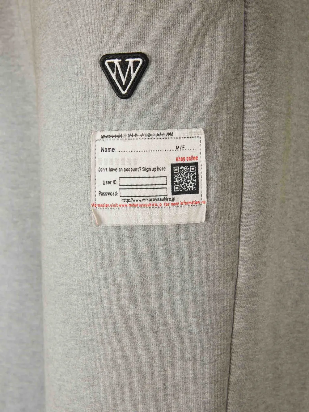 Miharayasuhiro Distressed Hem Trousers In Gray