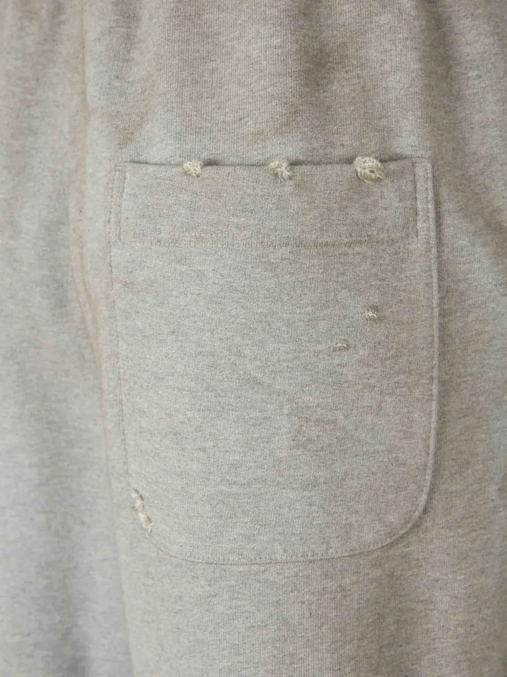 Miharayasuhiro Distressed Hem Trousers In Gray