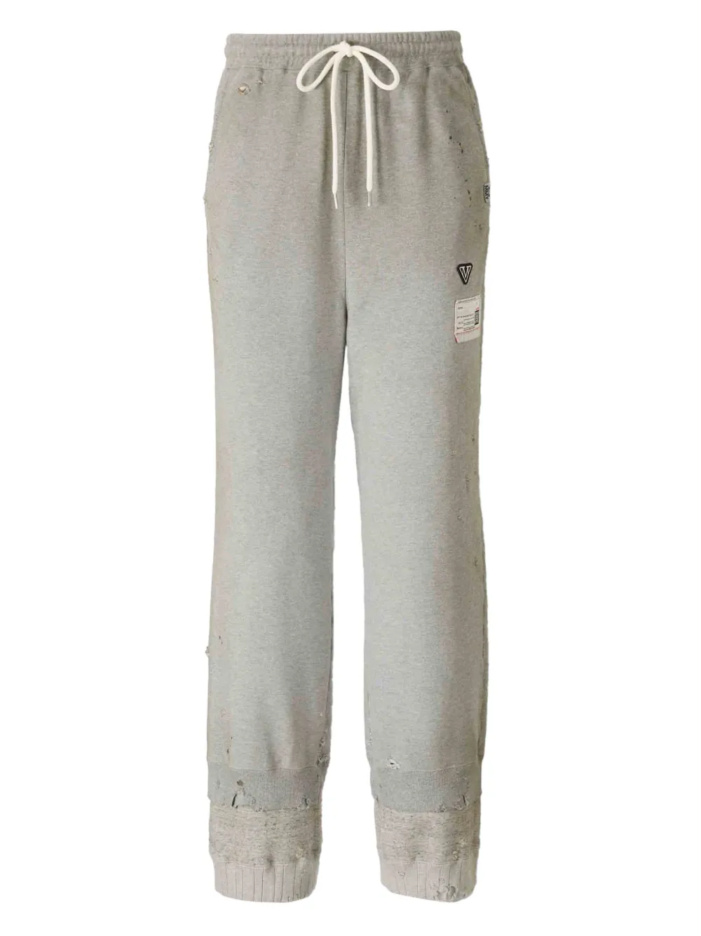 Maison MIHARA YASUHIRO distressed hem trousers | Grey | Image 1