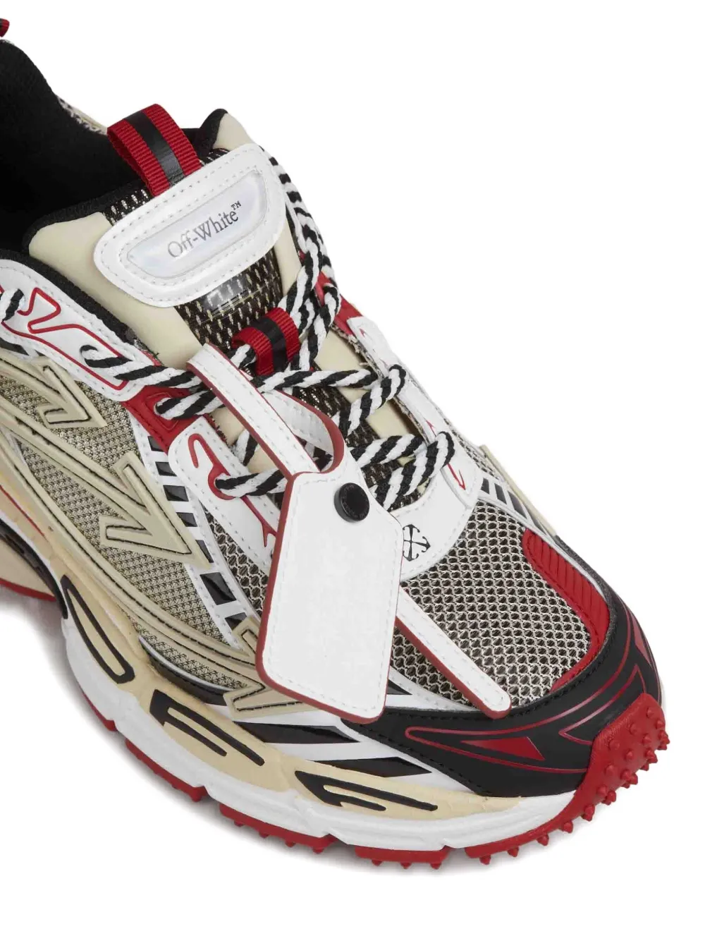 Off-White Sneakers met vlakken Beige