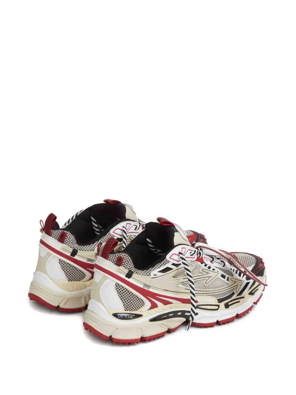 Off-White Sneakers met vlakken Beige