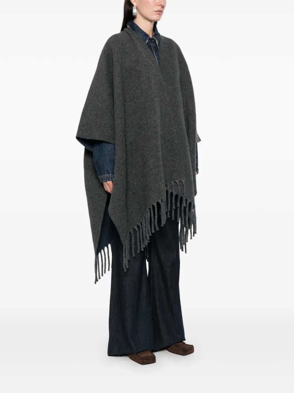  Brunello Cucinelli Fringes-detail Cap - Grey 
