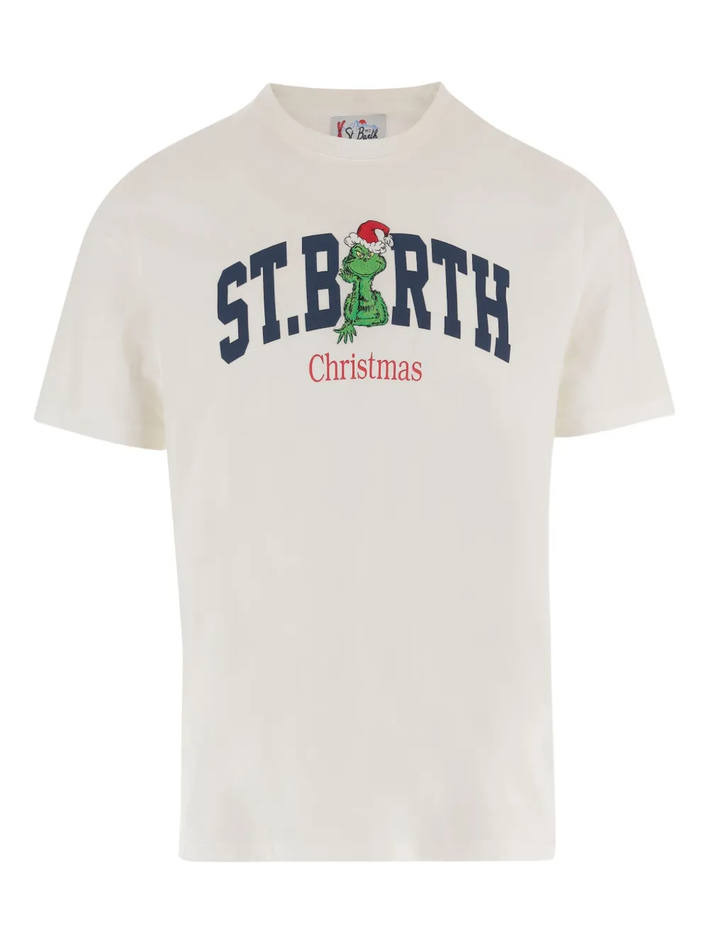 Mc2 Saint Barth Logo-print Round-neck T-shirt In White