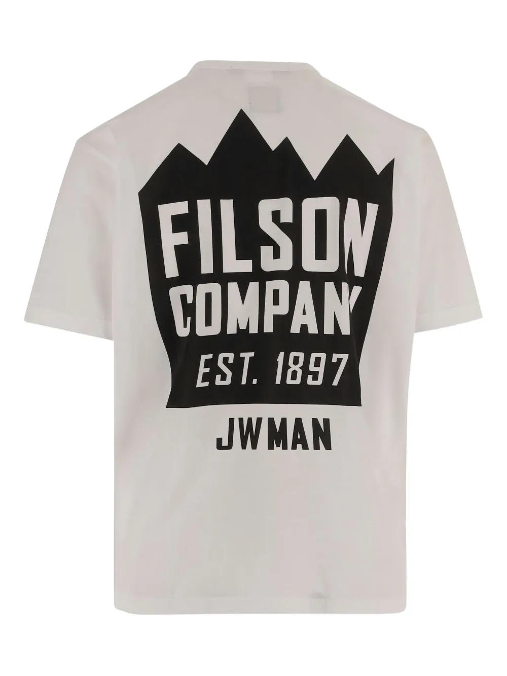 Junya Watanabe MAN T-shirt met logoprint met ronde hals - Wit