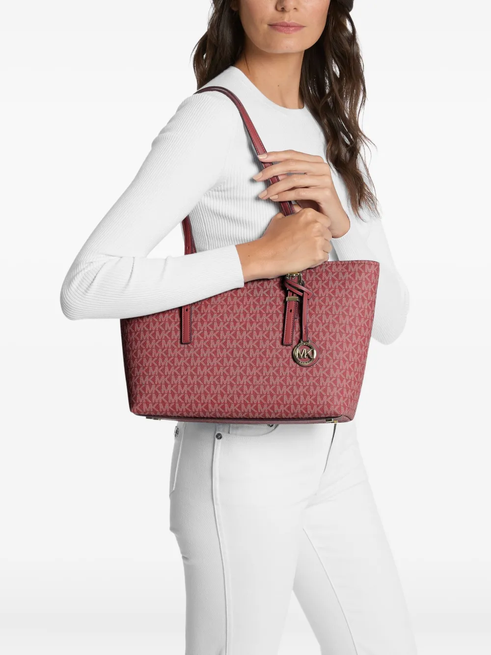 Michael Michael Kors Bolsa tote Quinn monogramada com pingente | Image 2