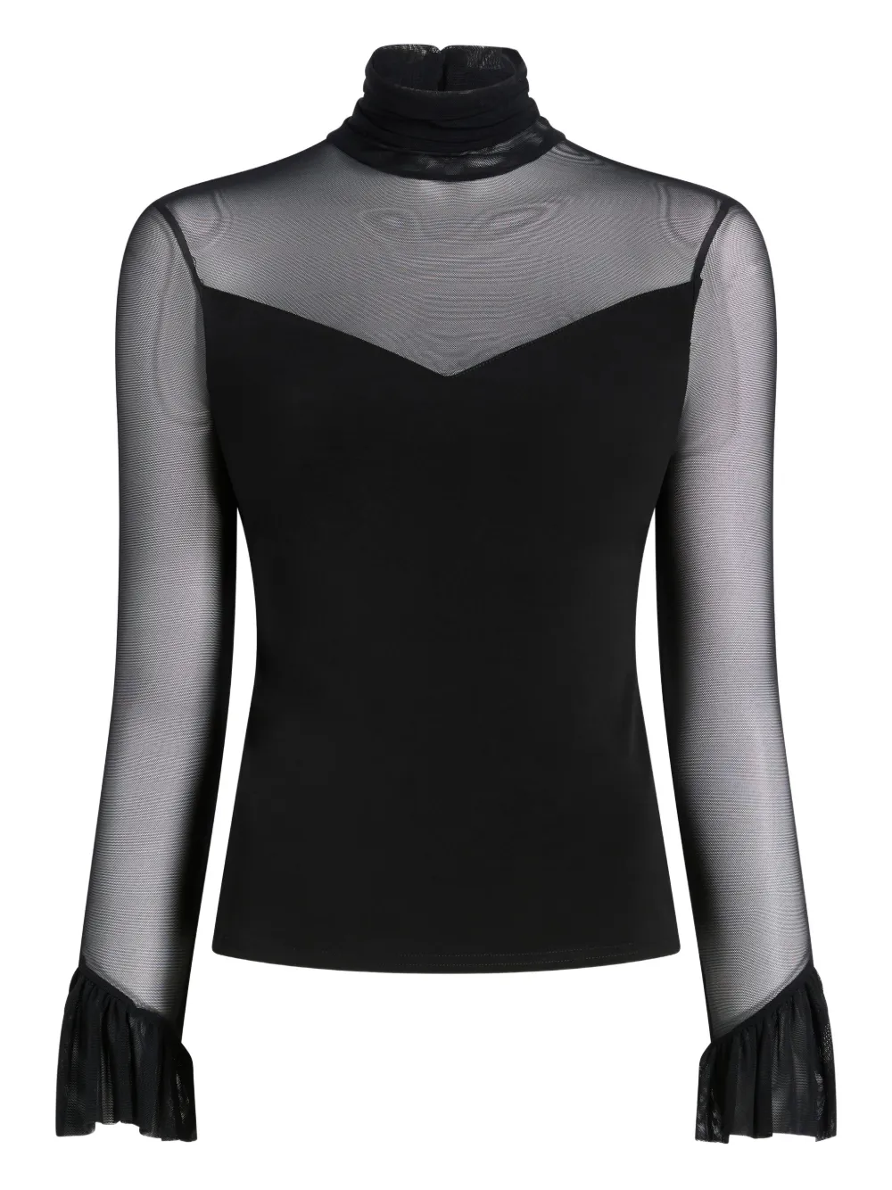 Cinq A Sept Lucy ruffled top | Black | Image 1