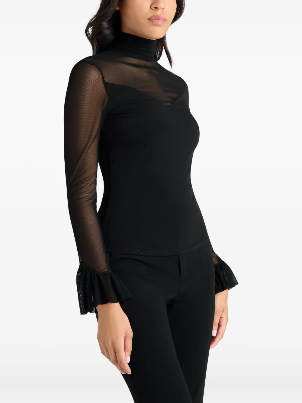 Cinq À Sept Super Stretch Lucy Top In Black