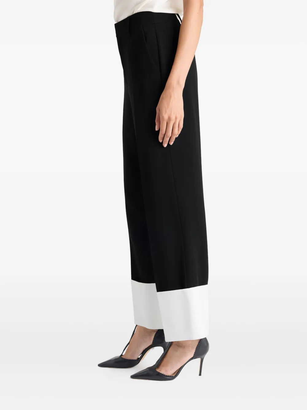 Cinq A Sept Maesa broek met colourblocking Zwart