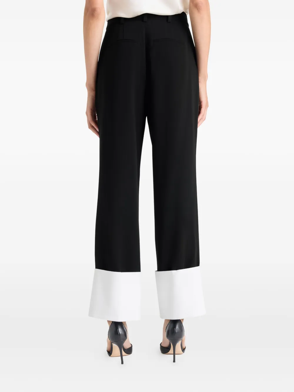 Cinq A Sept Maesa broek met colourblocking Zwart