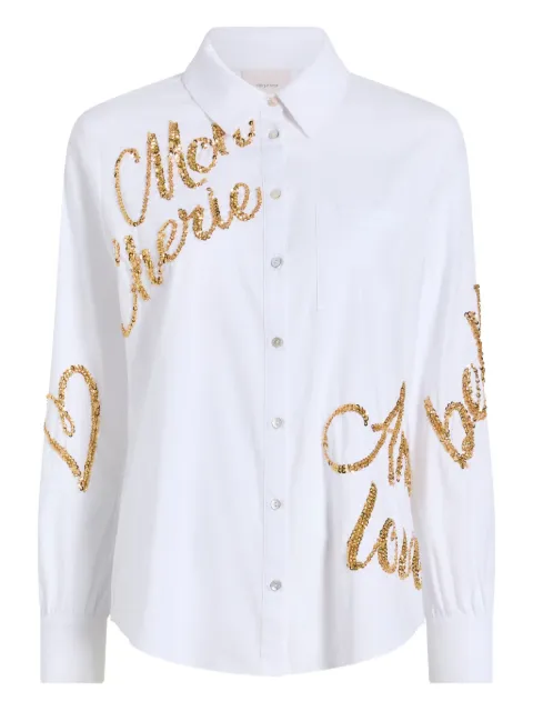 Cinq A Sept blusa con letras del logo