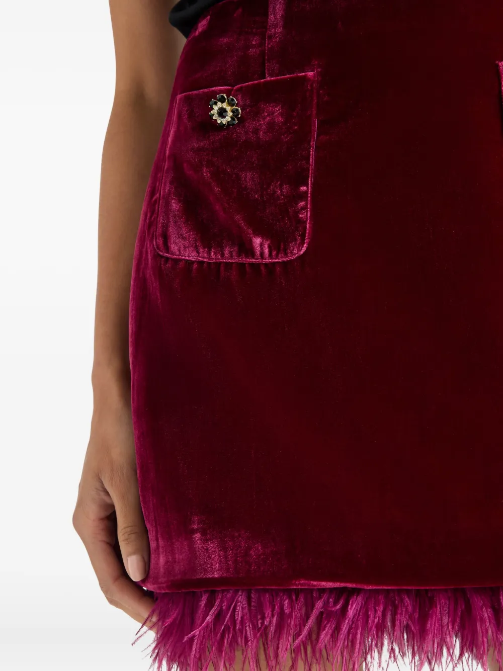 Cinq A Sept Randi mini-rok Rood