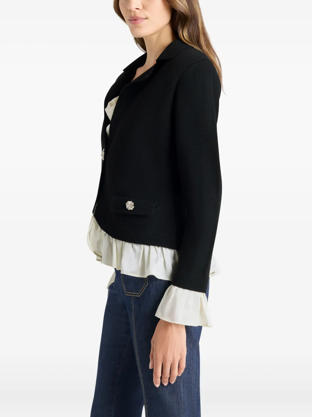 Cinq À Sept Melisan Embellished Blazer In Black