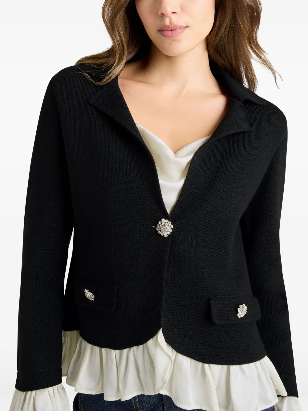Cinq À Sept Melisan Embellished Blazer In Black