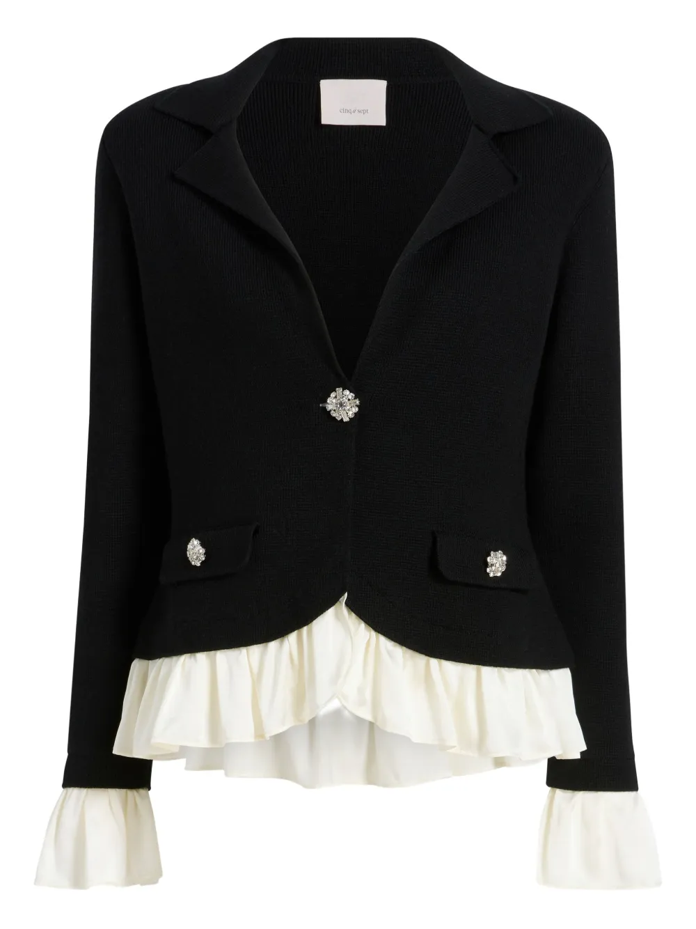 Cinq À Sept Melisan Embellished Blazer In Black