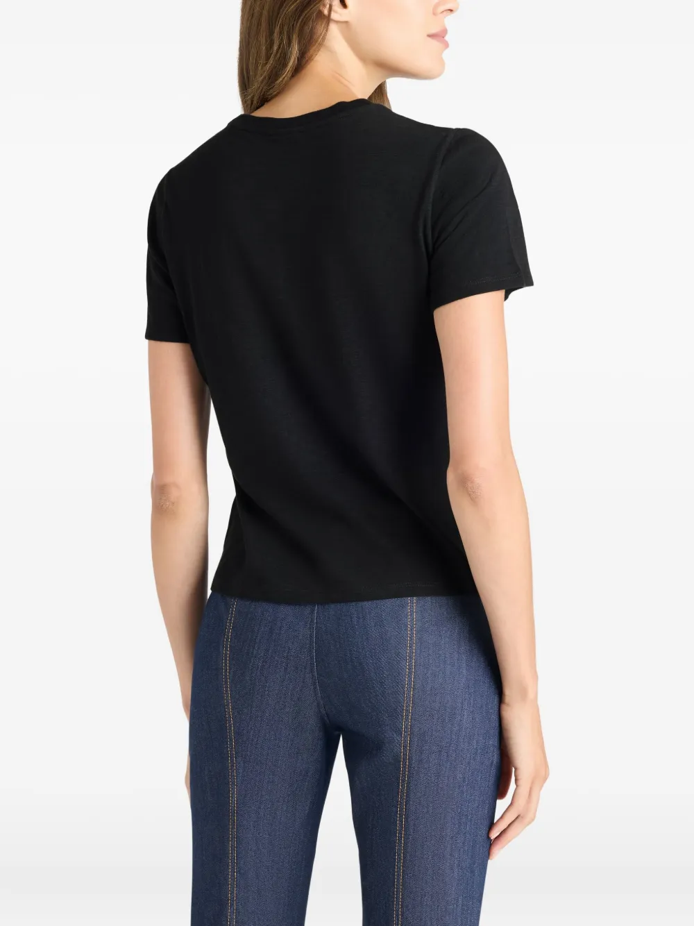 Cinq A Sept Love Letter T-shirt met studs Zwart