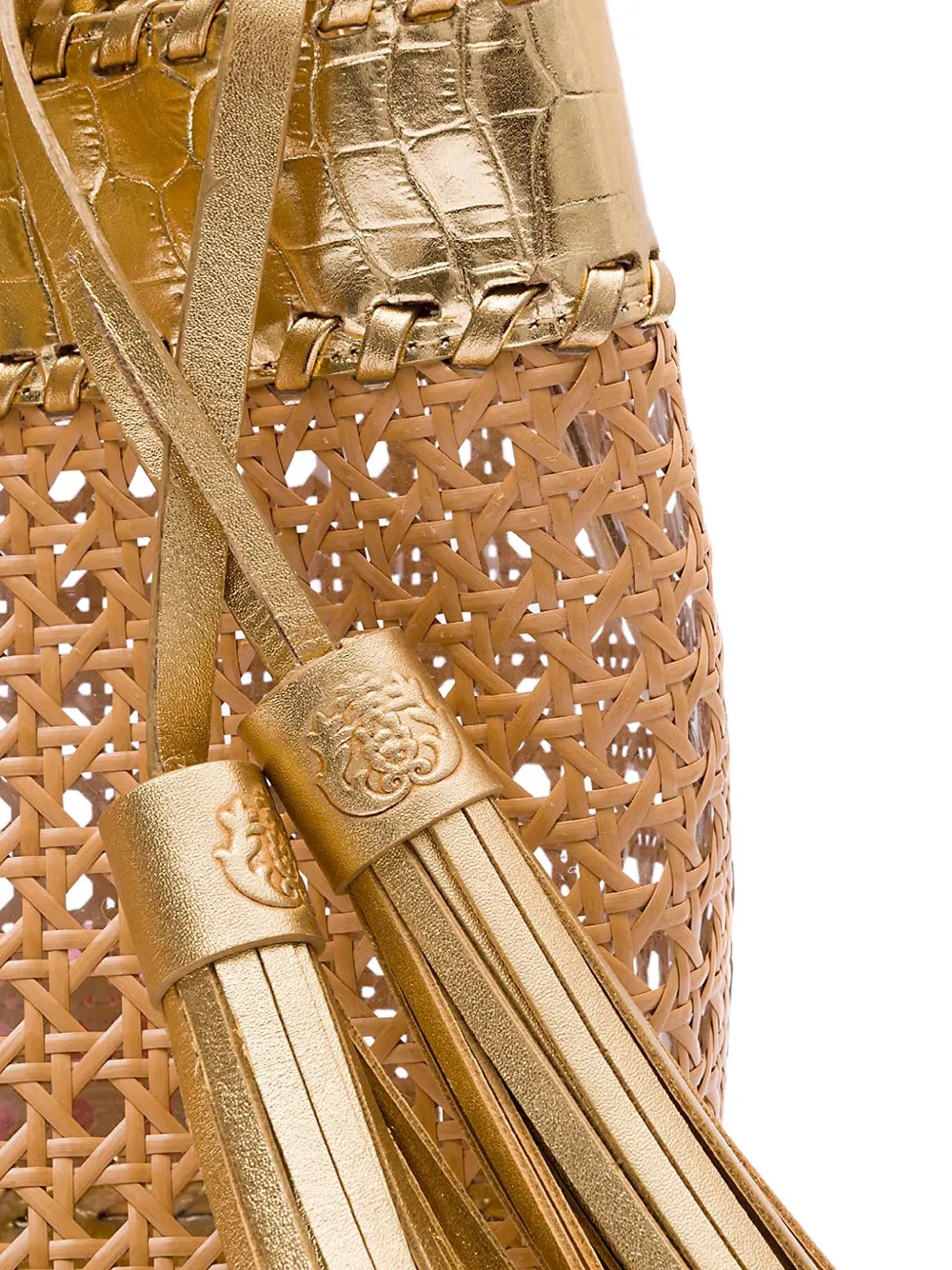 &isla Medium Tassels Tote Bag In Brown