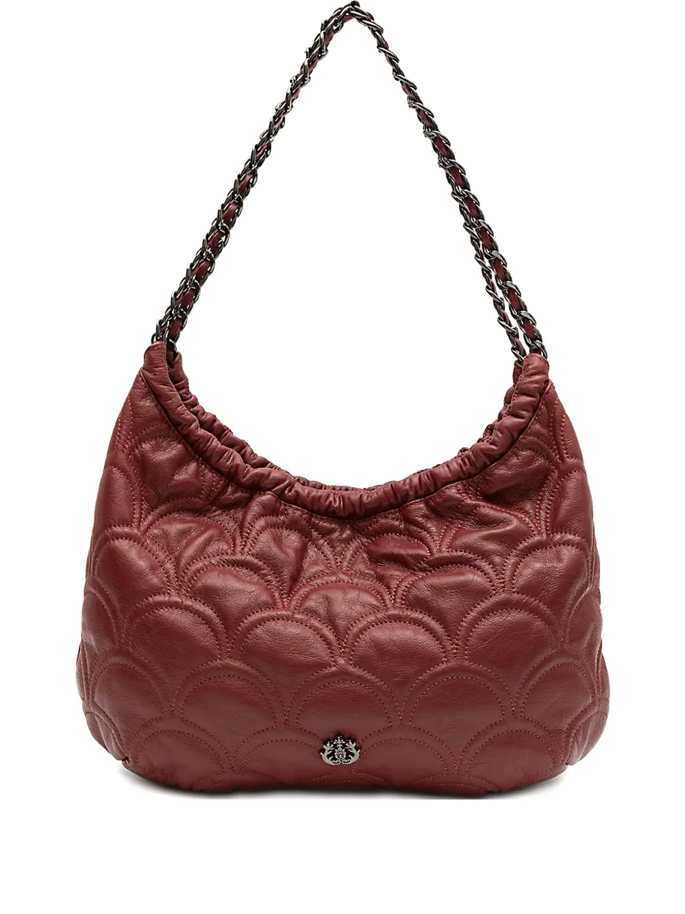 Isla quilted chain shoulder bag | Red | Image 1