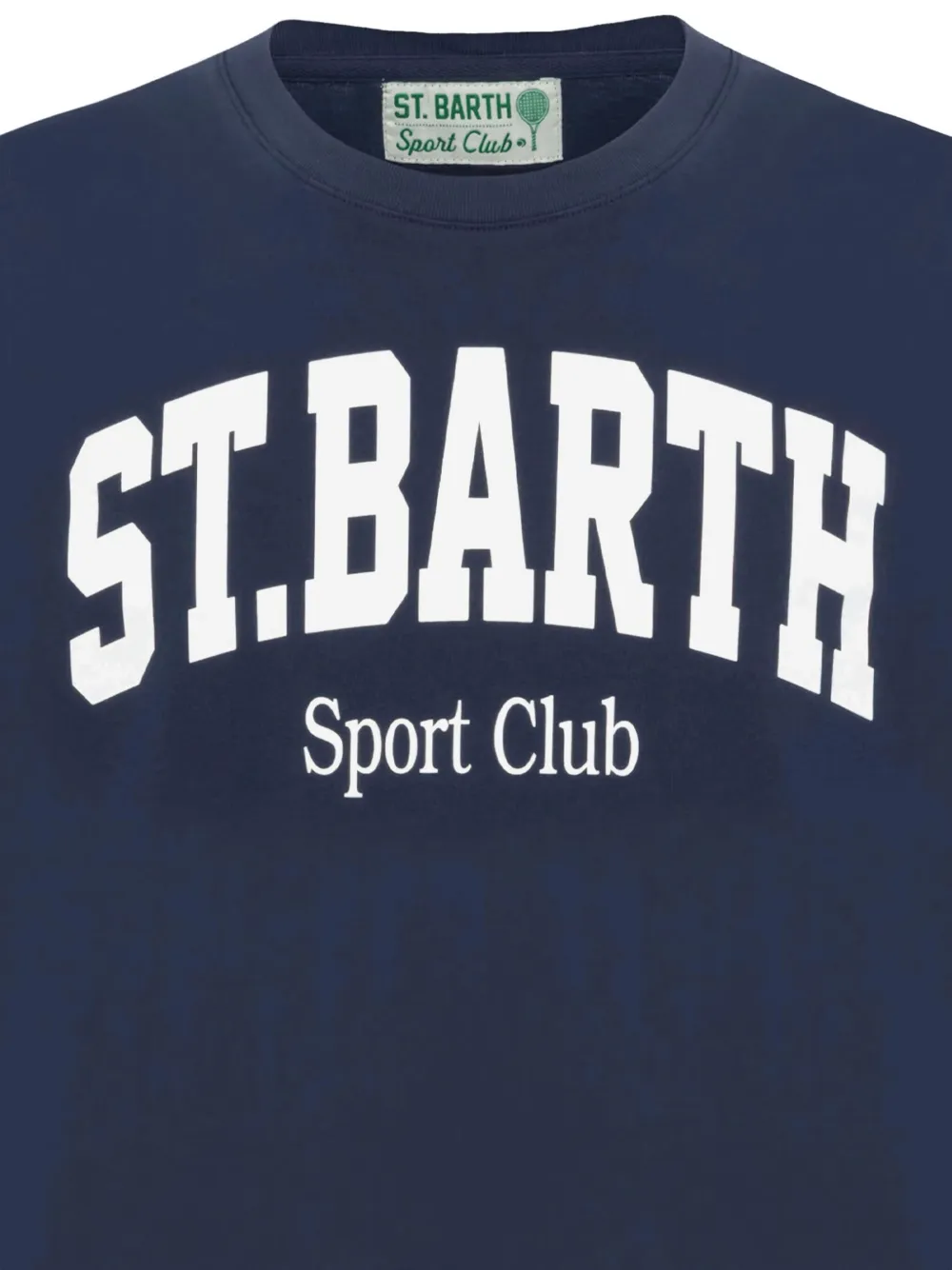 Mc2 Saint Barth Logo-print Round-neck T-shirt In Blue