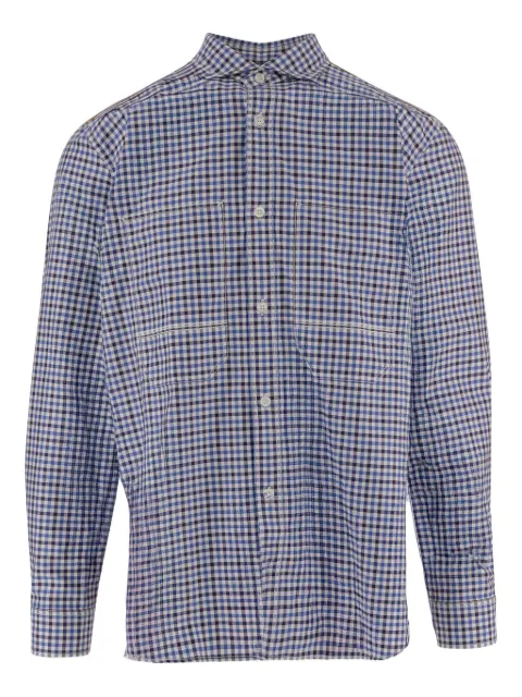 Junya Watanabe MAN patchwork flannel shirt 