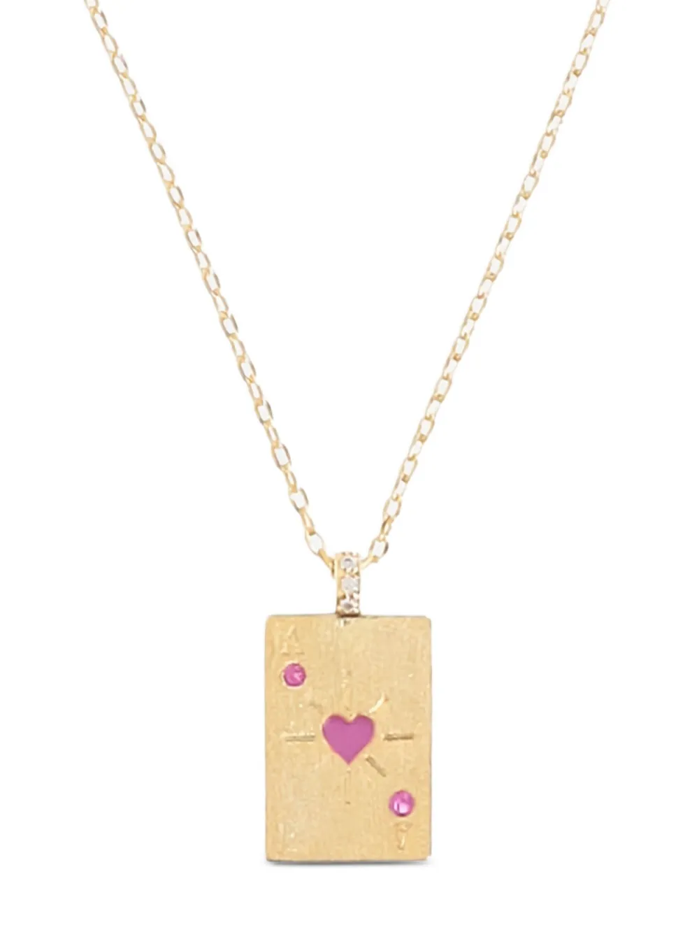 Mya Bay Ace Of Heart Necklace In Gold