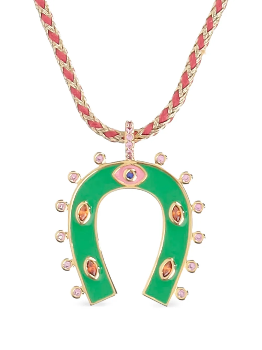 Mya Bay Horseshoe Necklace In Gold