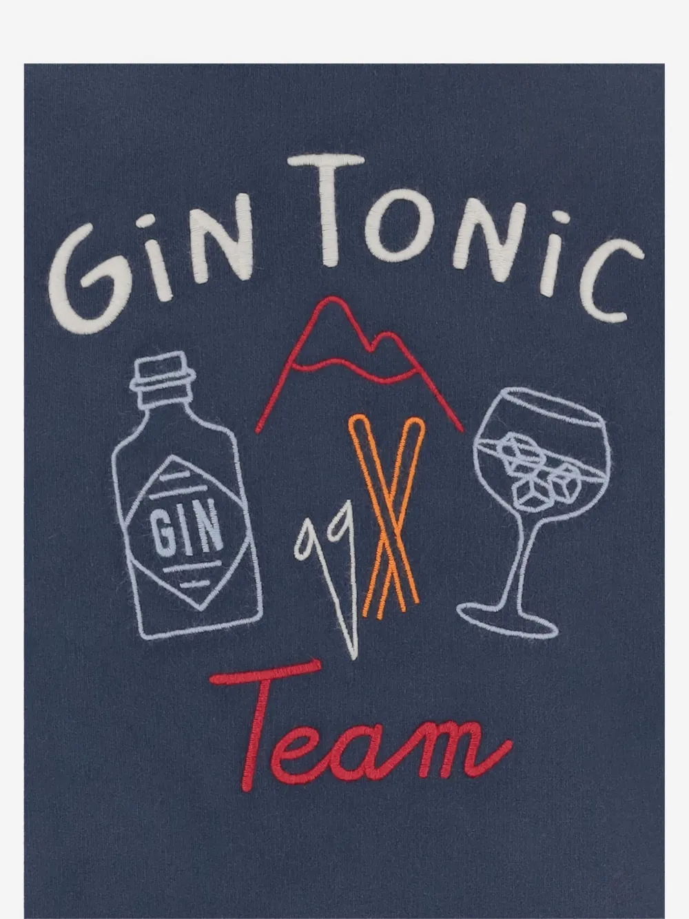 Mc2 Saint Barth Cotton Sweatshirt With Embroidered Logo In Blue