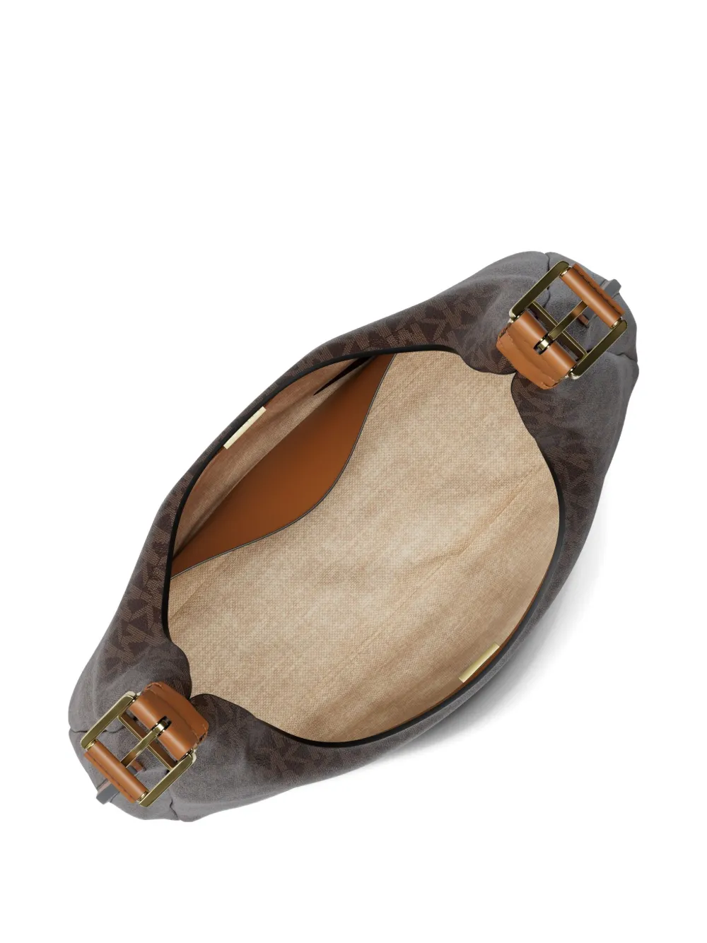 Michael Kors Schoudertas met monogram Bruin