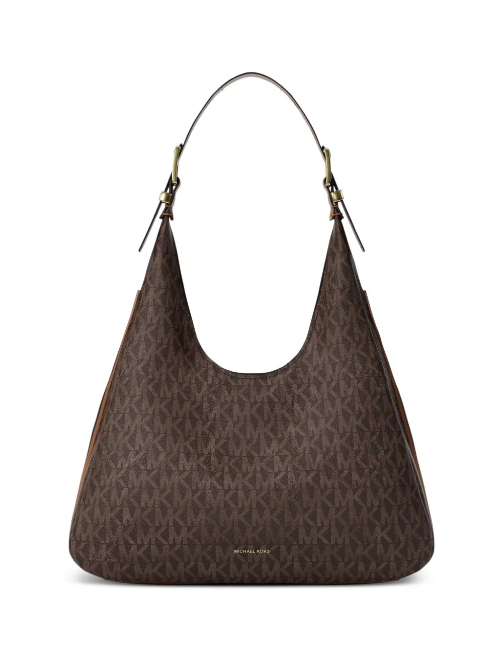 Michael Michael Kors monogram hobo shoulder bag | Brown | Image 1