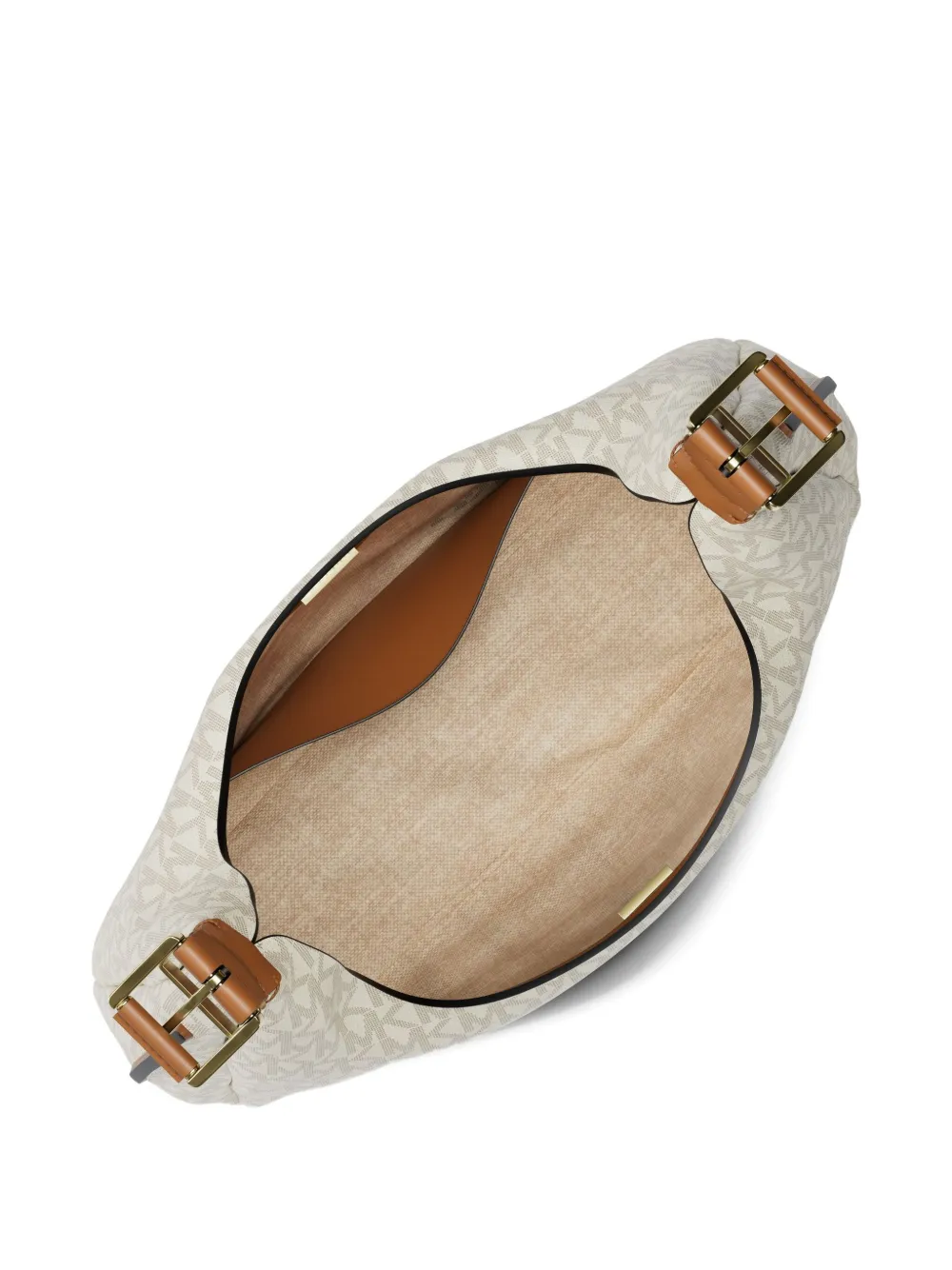 Michael Michael Kors Nolita Monogram Shoulder Bag In White