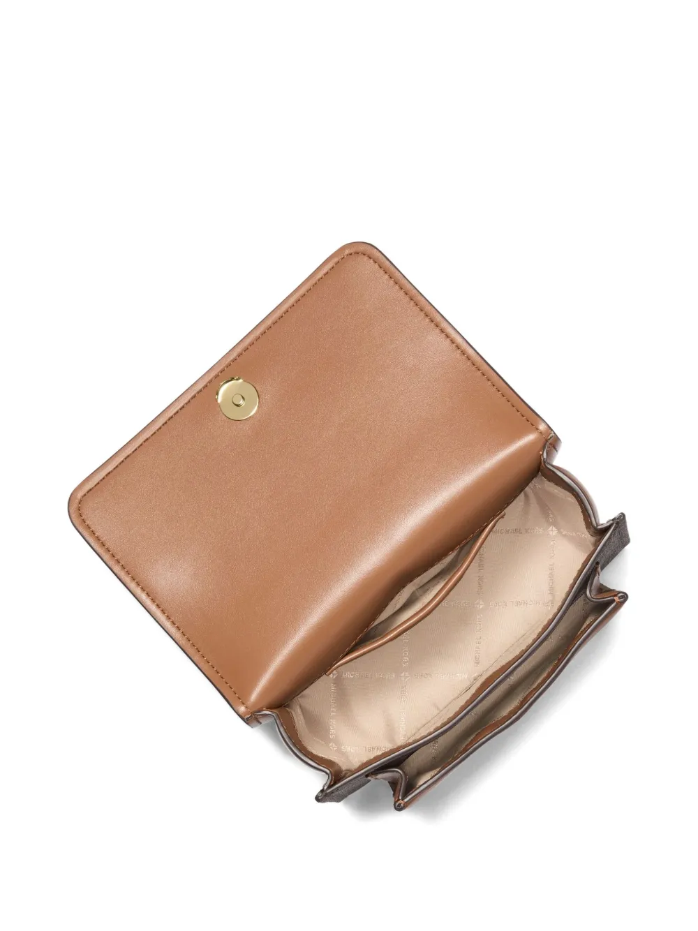 Michael Kors Claire crossbodytas met ketting Bruin