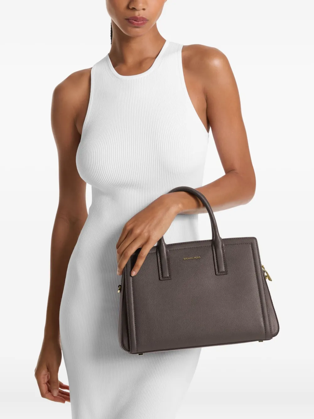 Michael Kors Laila boekentas met handgreep Bruin