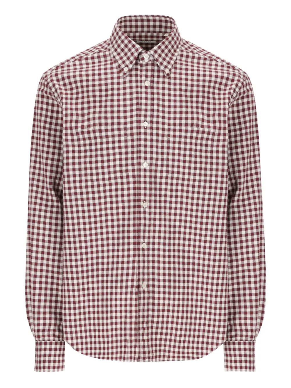 Xacus checked-pattern long-sleeve shirt | Red | Image 1