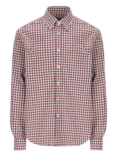 Xacus checked-pattern long-sleeve shirt