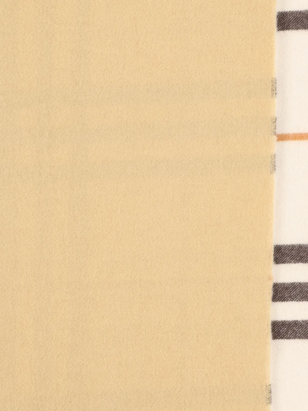 Burberry check-pattern fringed scarf - Beige