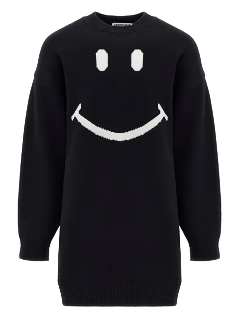 Moschino Kids smile-print intarsia dress