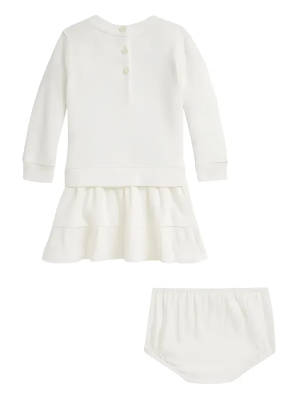 POLO RALPH LAUREN KIDS ティアード ワンピース セット | ホワイト 