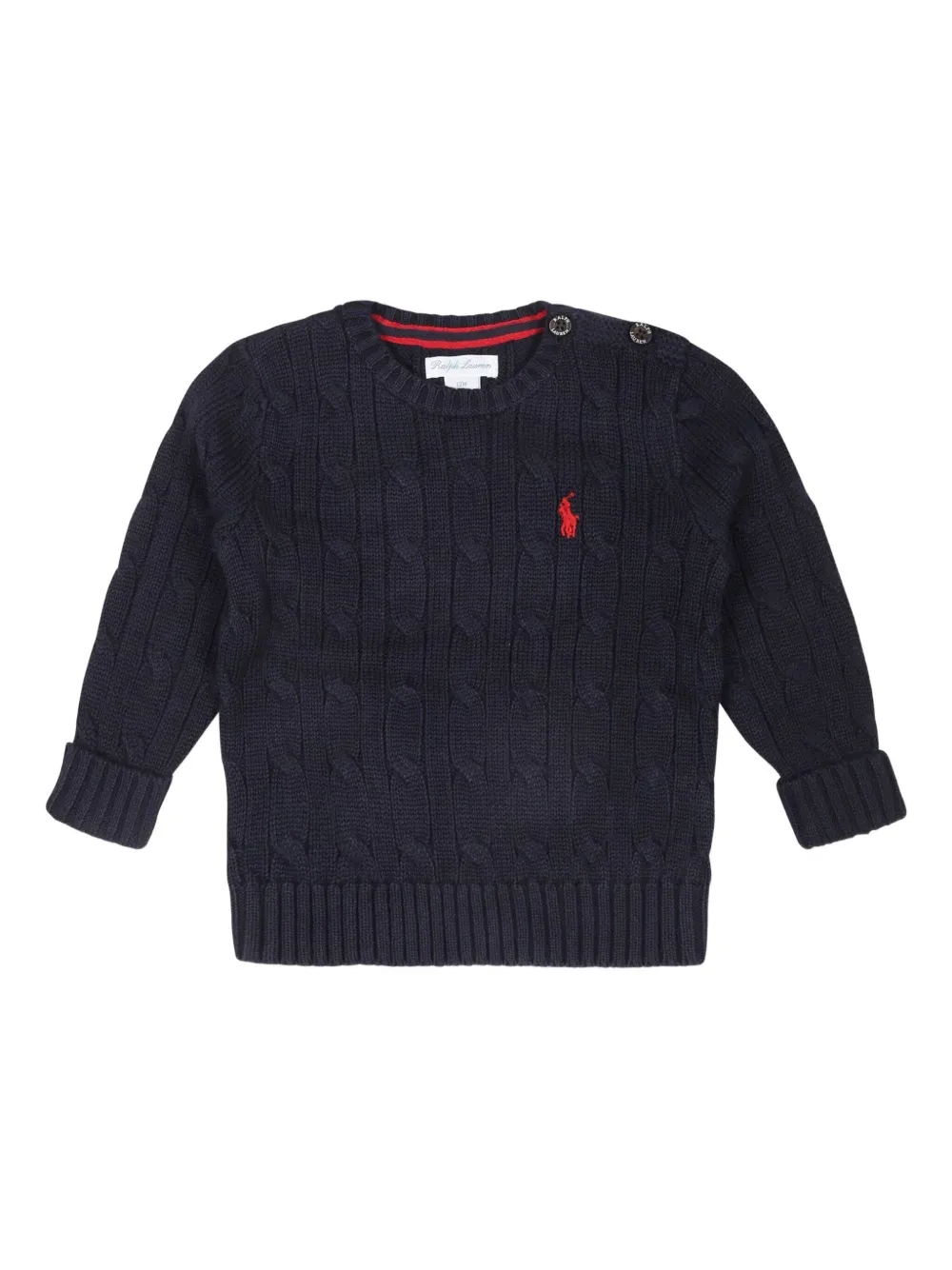 POLO RALPH LAUREN KIDS ケーブルニット セーター - ブルー POLO RALPH LAUREN KIDS ケーブルニット セーター - ブルー