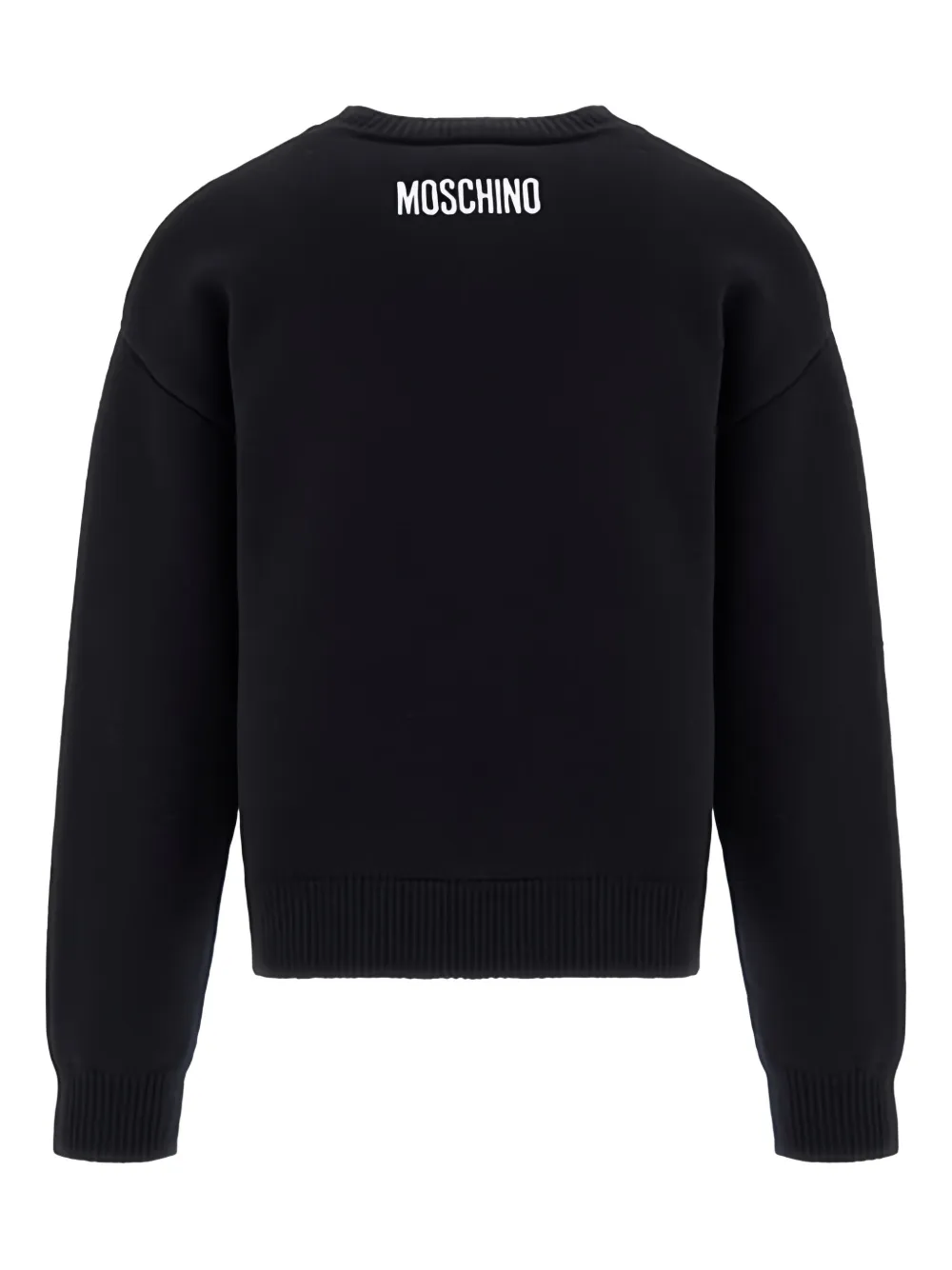 Moschino Kids Trui met smiley-print Zwart