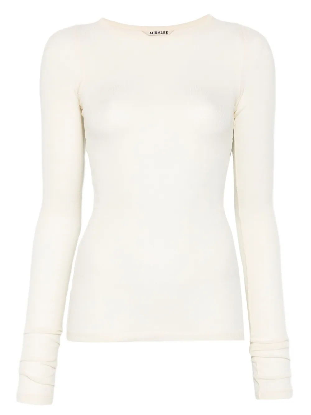Auralee ロングスリーブ トップ - ニュートラル