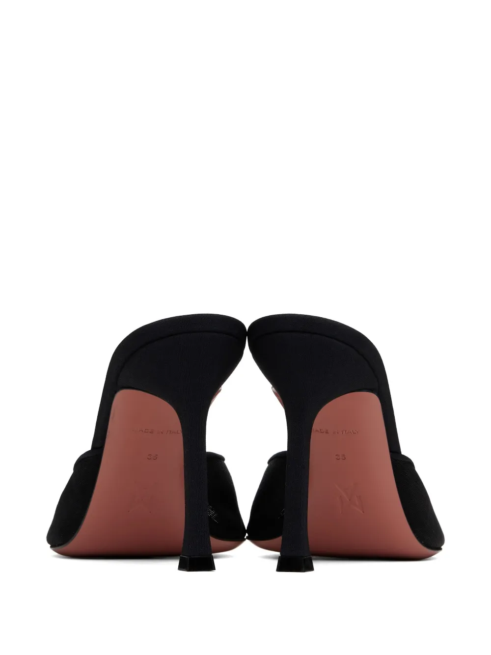 Amina Muaddi 95 mm Alexa sandalen Zwart