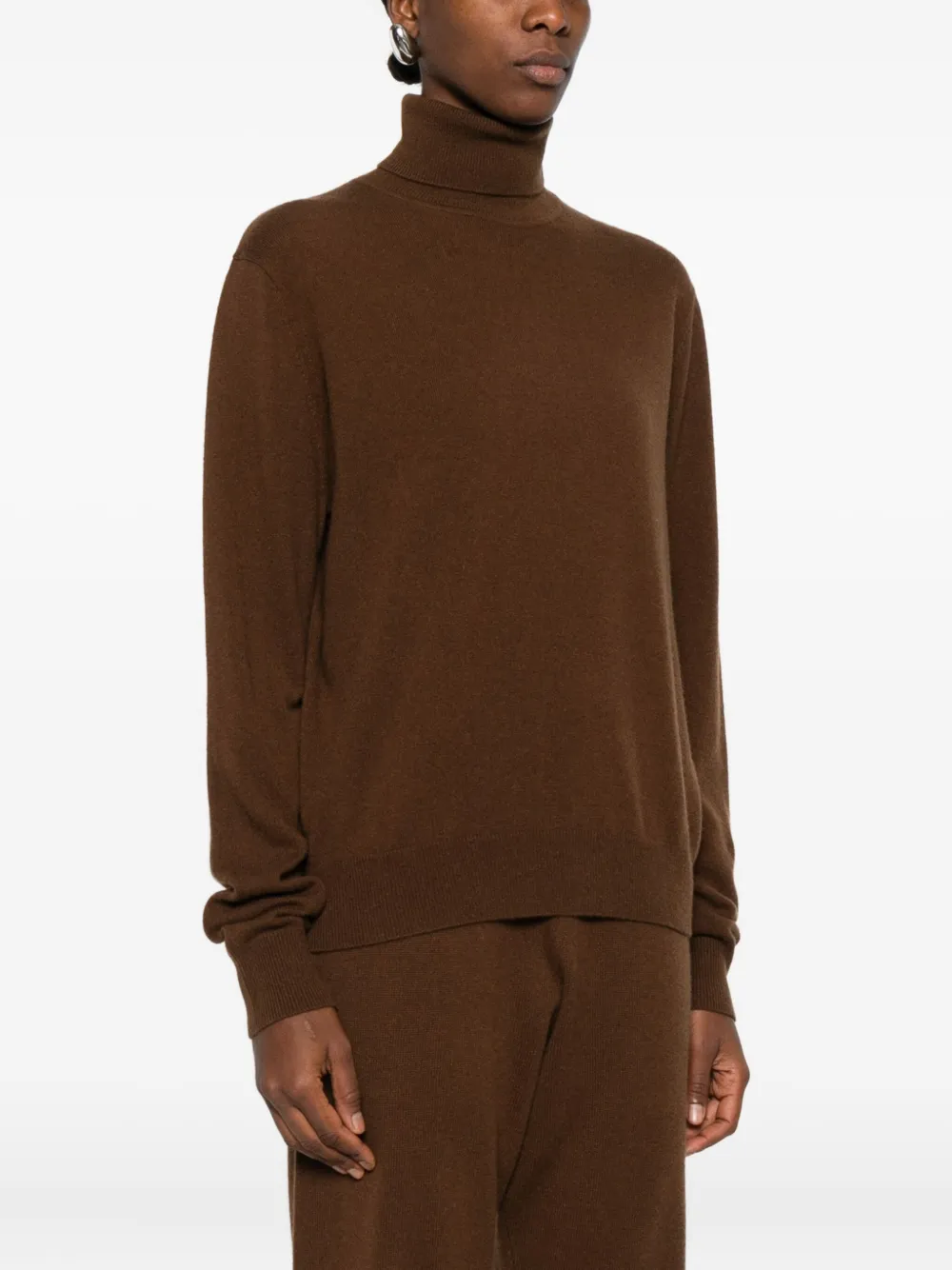 Entire Studios Turtleneck Sweater In Brown