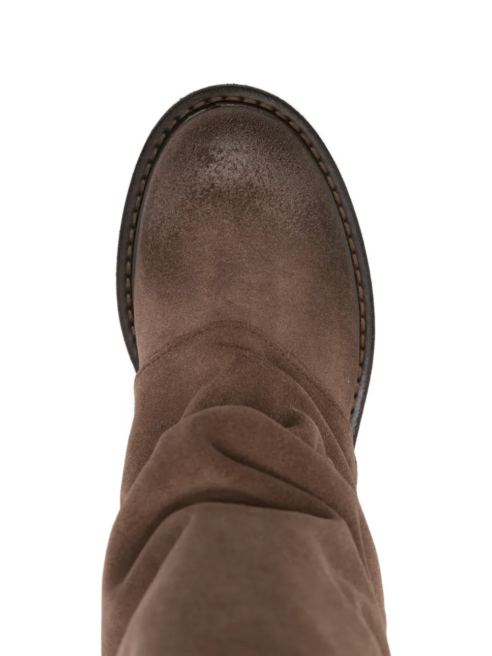 Metisse Laarzen met blokhak en ruches Bruin