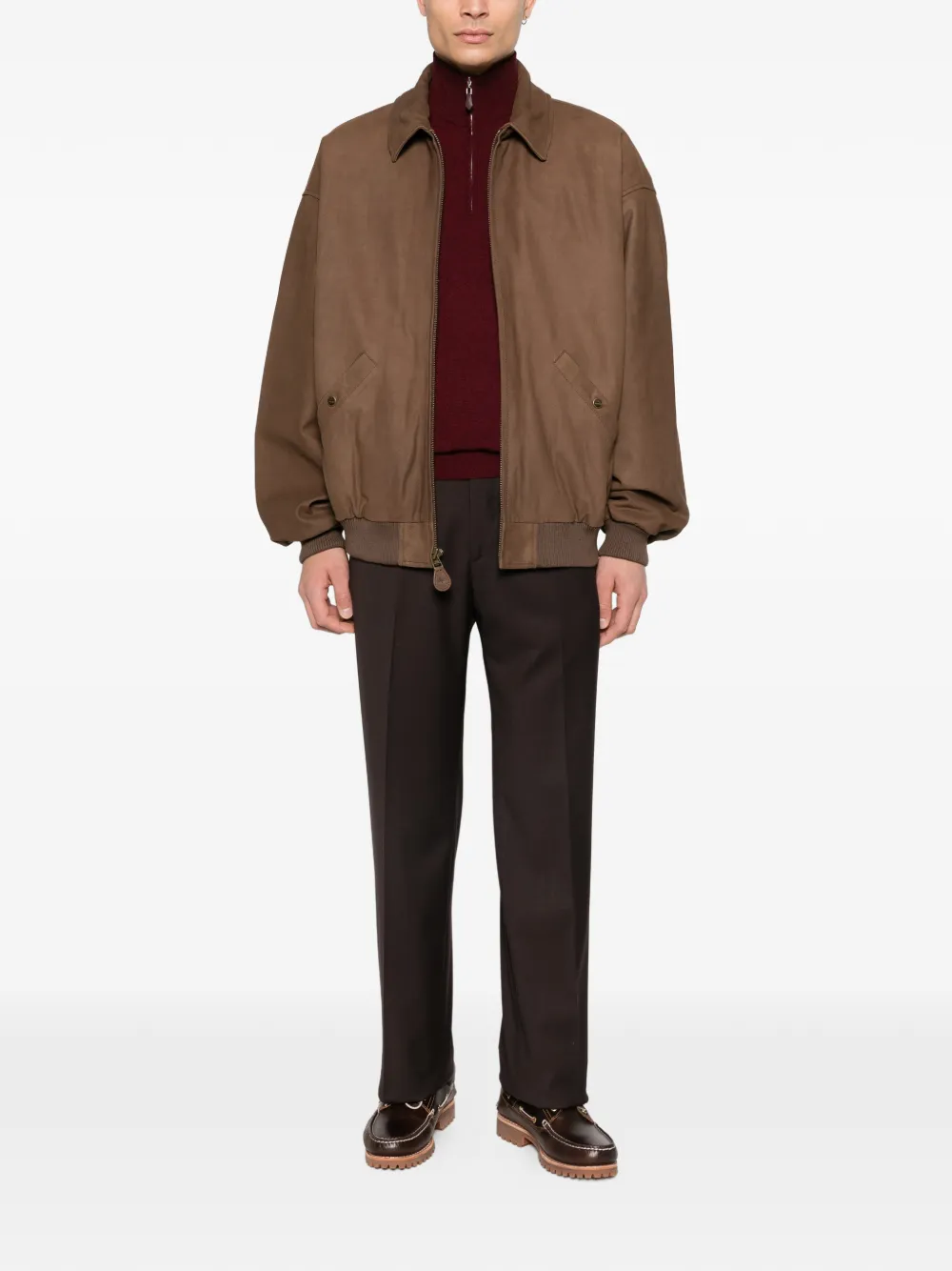 Tagliatore pressed-crease trousers - Bruin