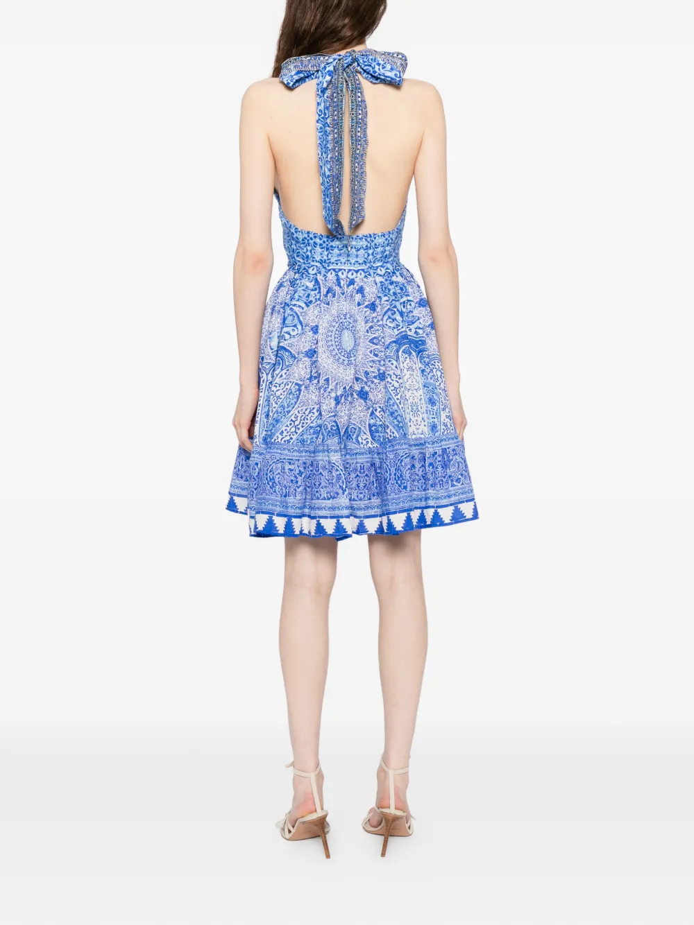 Camilla Halter jurk Blauw