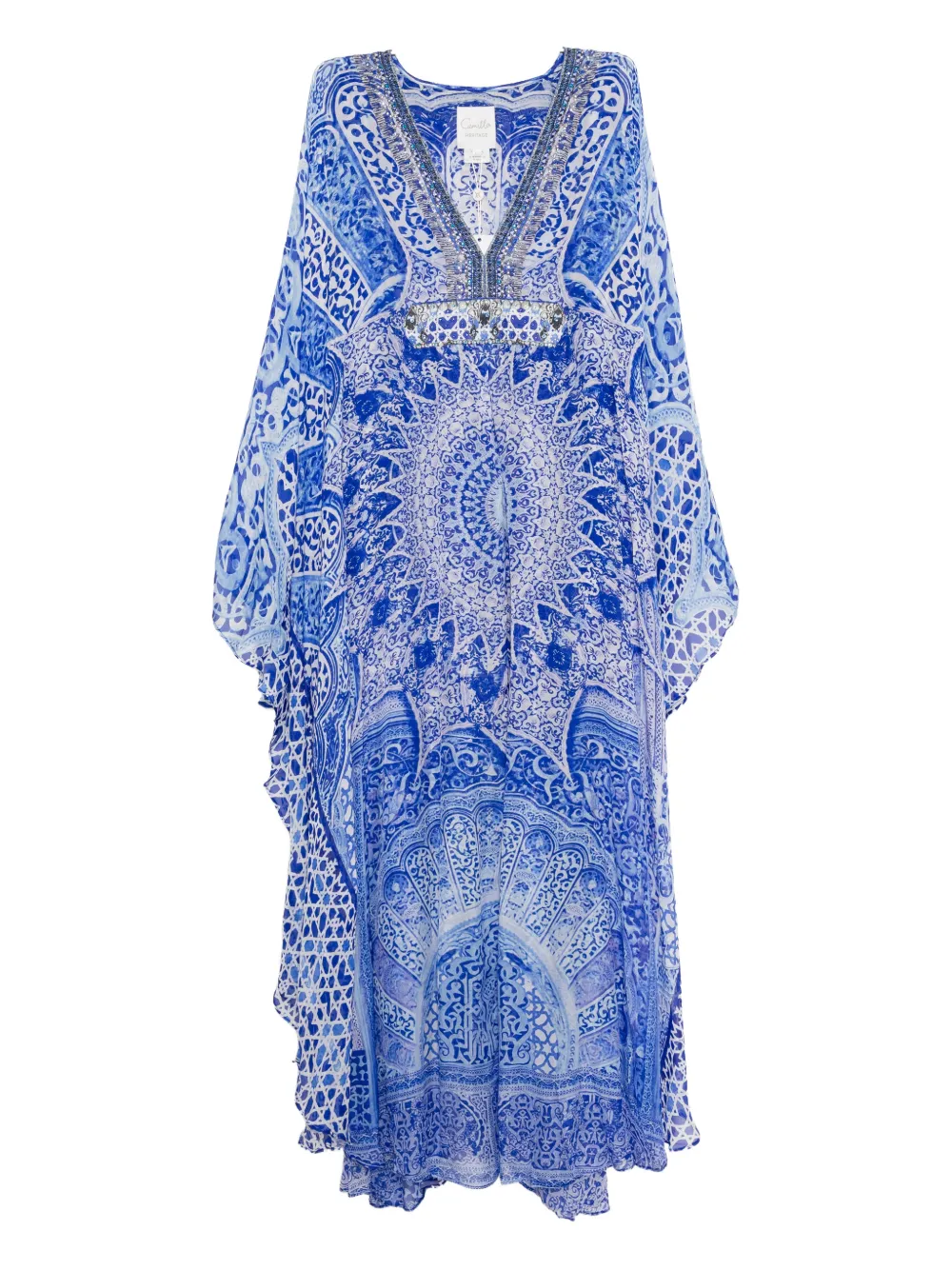 Camilla graphic-print maxi dress - Blu