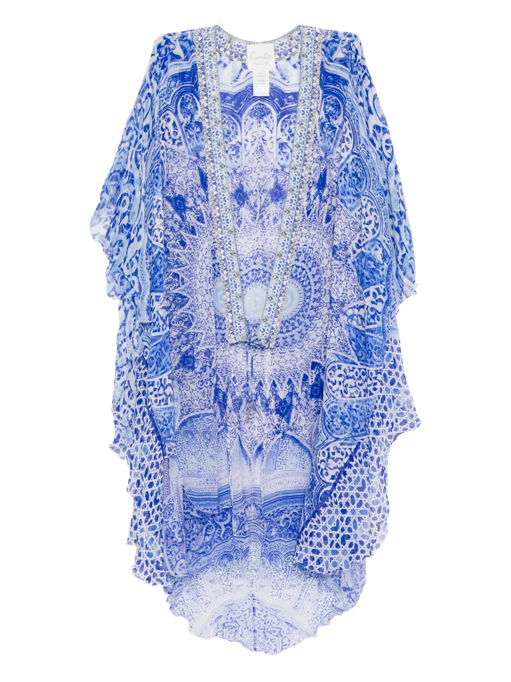 Camilla Giacca con orlo a smerlo - Blu